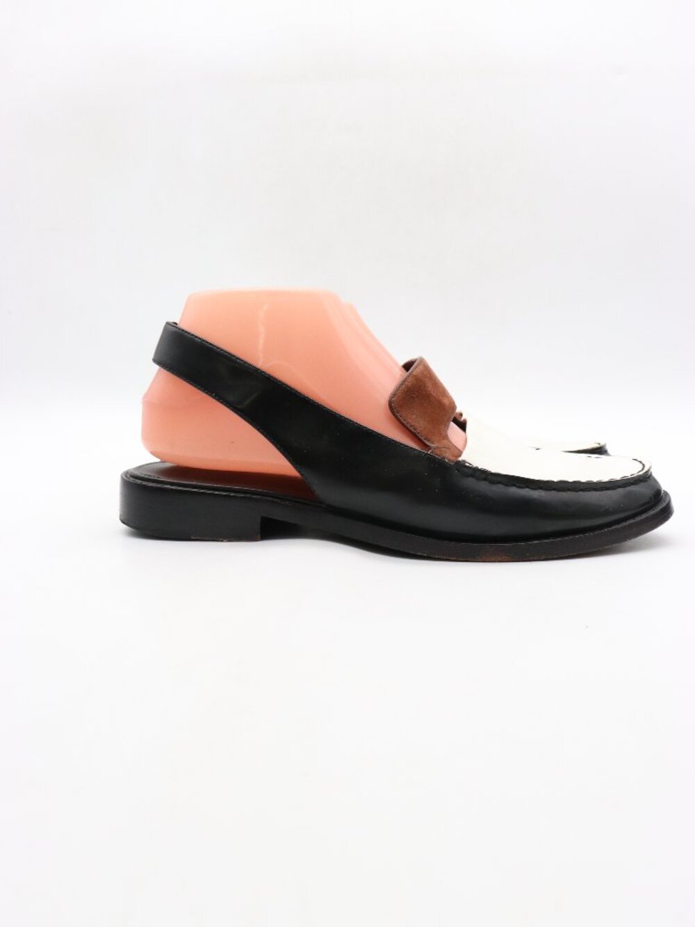 Opening Ceremony Bettsy Slingback Loafer Women's Size EU 40 Black White Leather